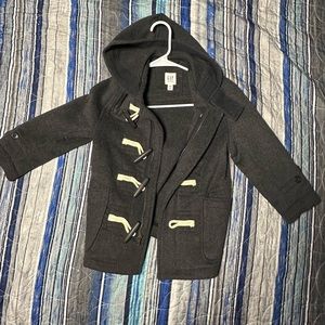 Dark grey little girls coat